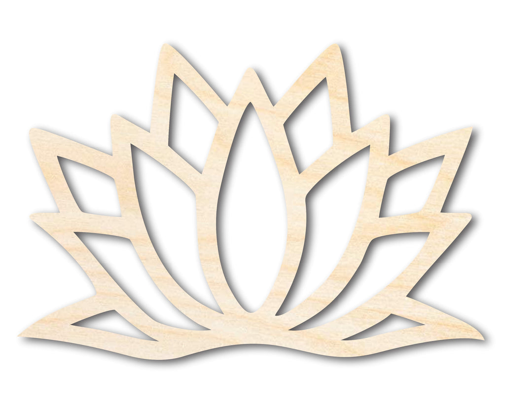 Unfinished Wood Lotus Flower Shape - Craft - up to 46"