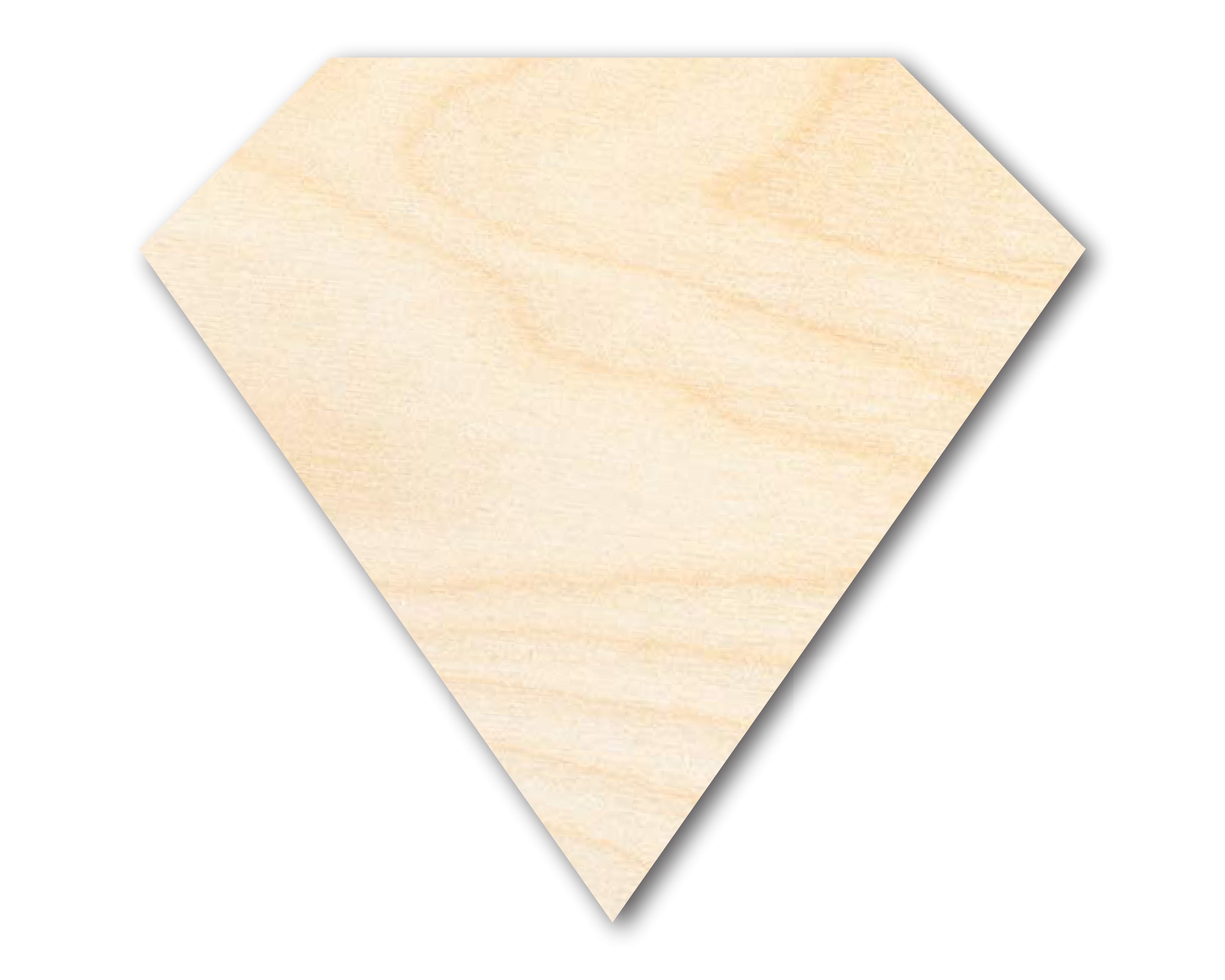 Unfinished Wood Diamond Shape | DIY Craft Cutout | Up to 36"