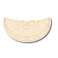 Unfinished Wood Etched Melon Slice Shape | Paint By Line Crafts | up to 30" DIY
