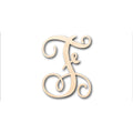 Unfinished Wood Monogram F Shape - Craft - up to 46" DIY