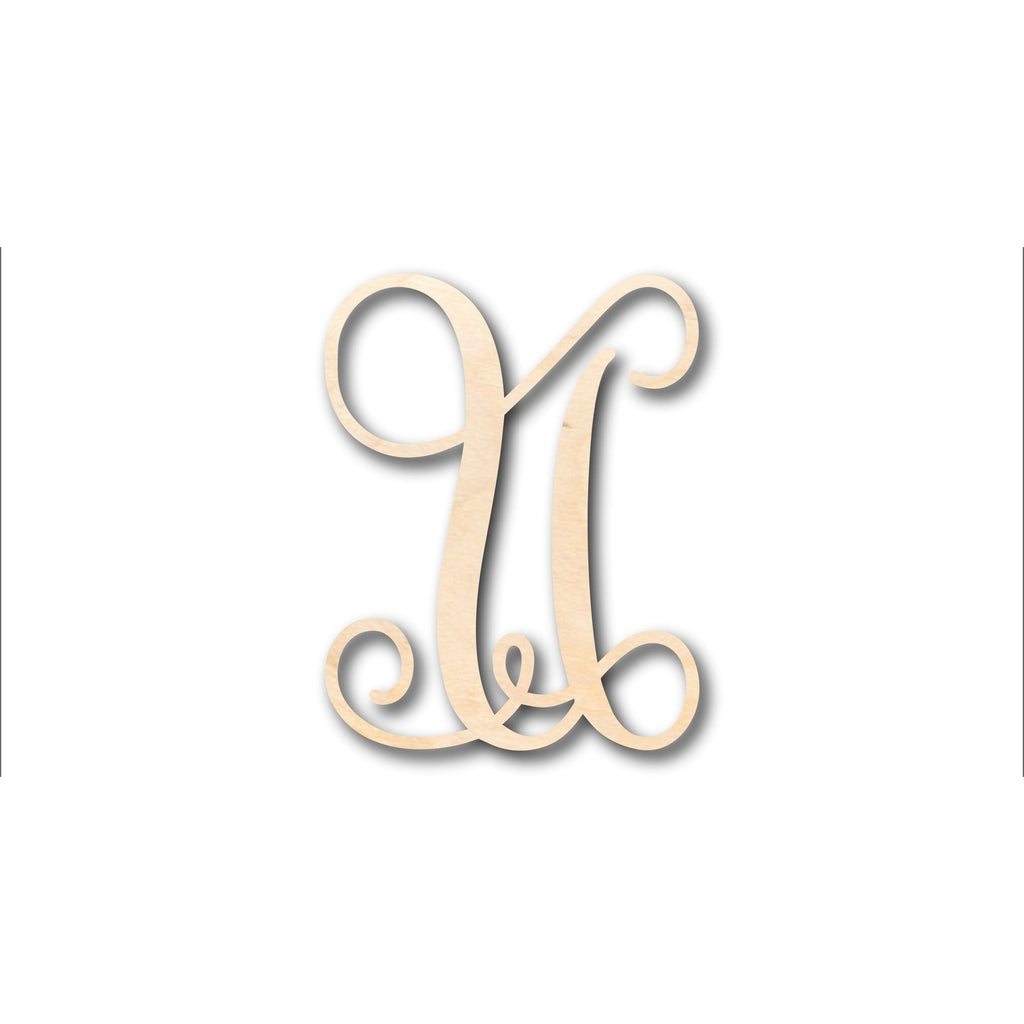 Unfinished Wood Monogram U Shape - Craft - up to 46" DIY