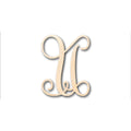 Unfinished Wood Monogram U Shape - Craft - up to 46" DIY