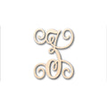 Unfinished Wood Monogram Z Shape - Craft - up to 46" DIY