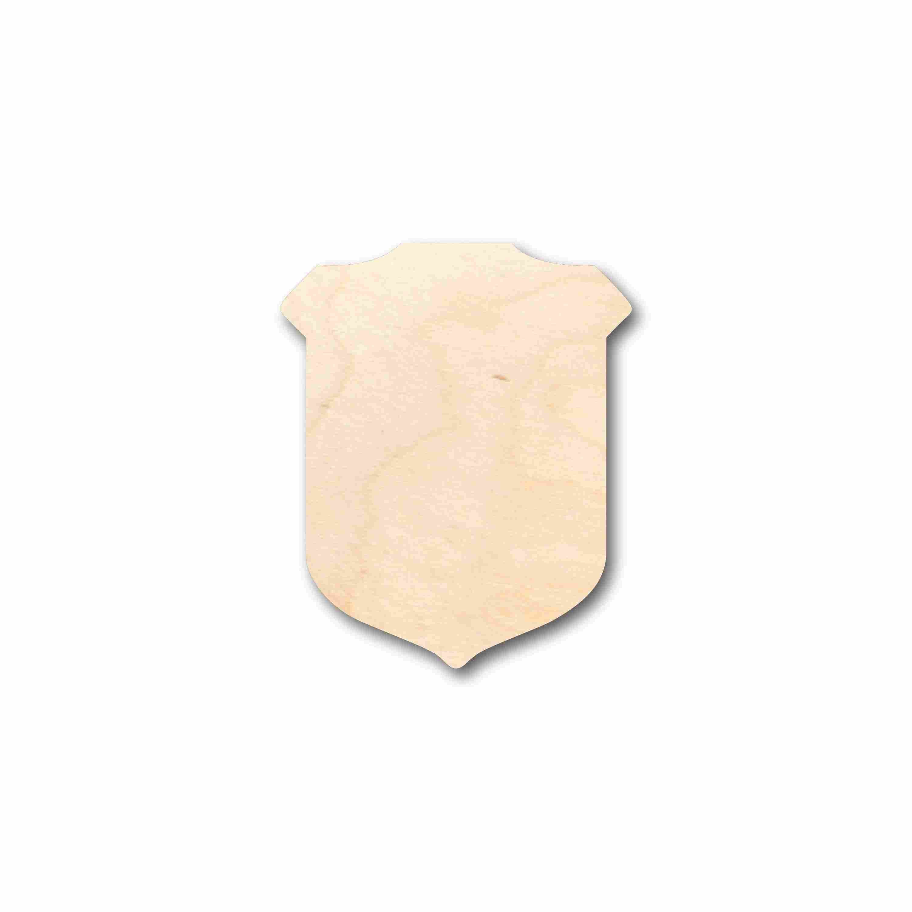 Unfinished Wood Badge Silhouette - Craft- up to 46" DIY