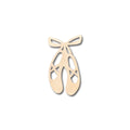 Unfinished Wood Ballet Slippers Shape - Craft - up to 46" DIY
