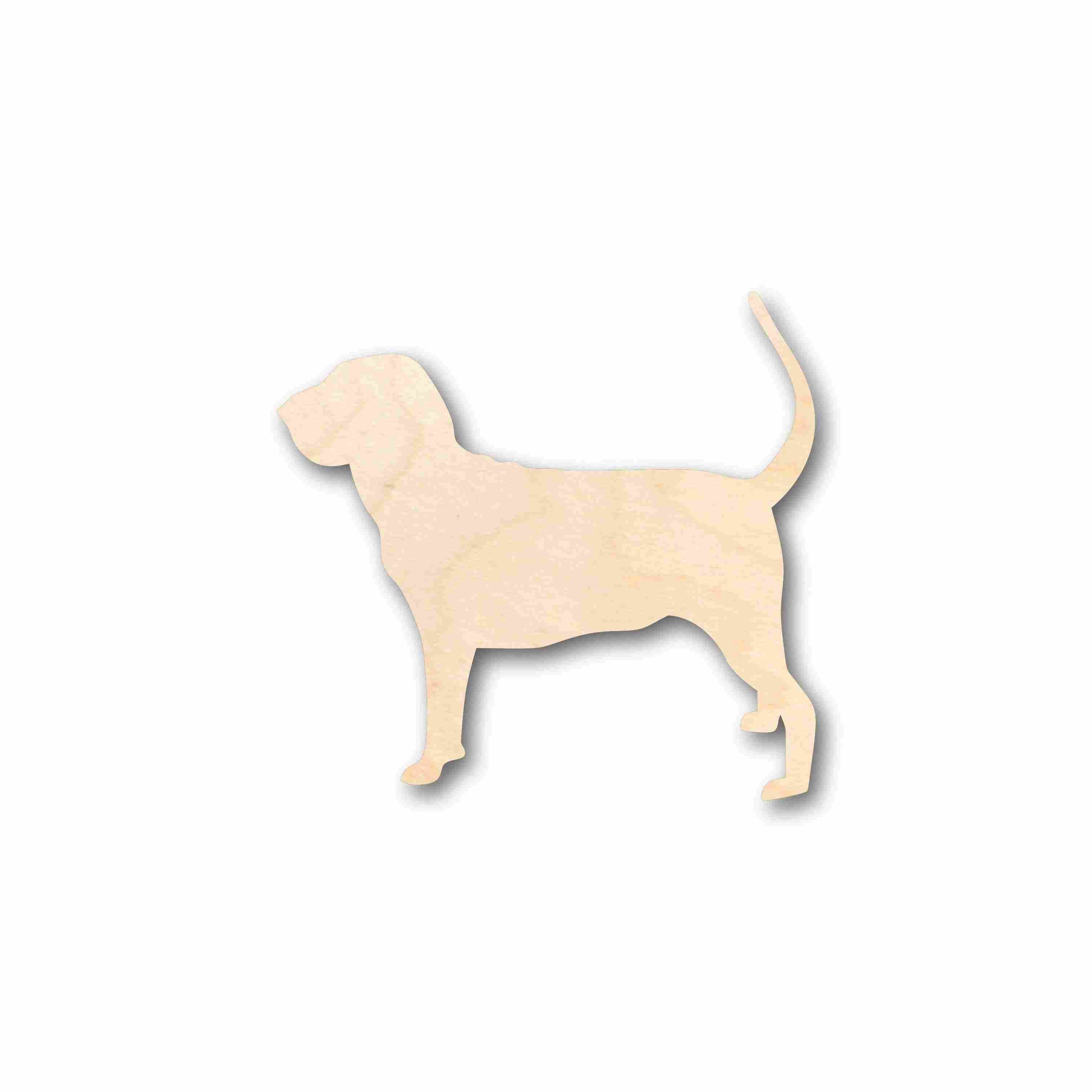 Unfinished Wood Bloodhound Dog Silhouette - Craft- up to 46" DIY