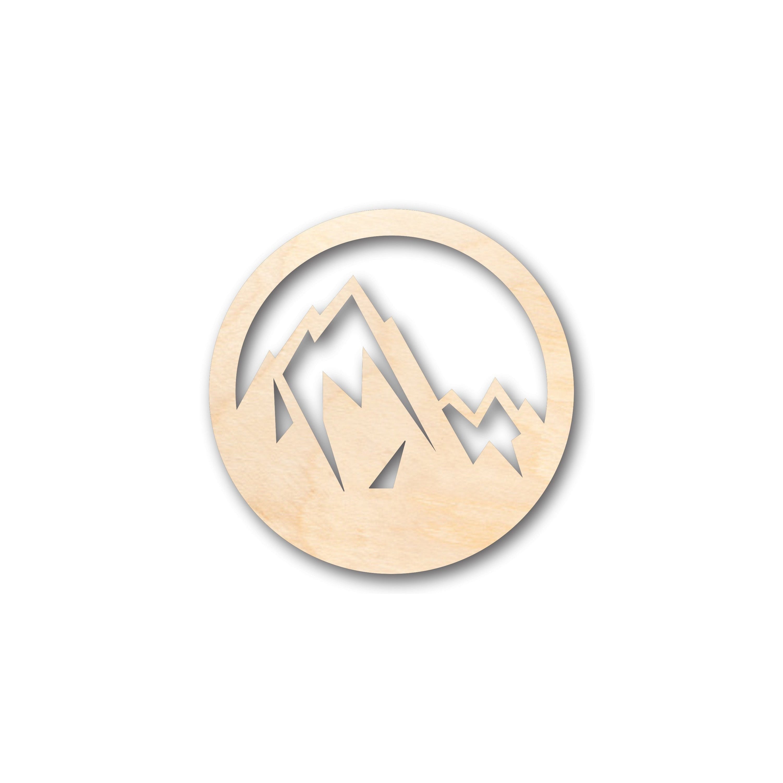 Unfinished Wood Mountain Peak Shape - Craft - up to 46" DIY