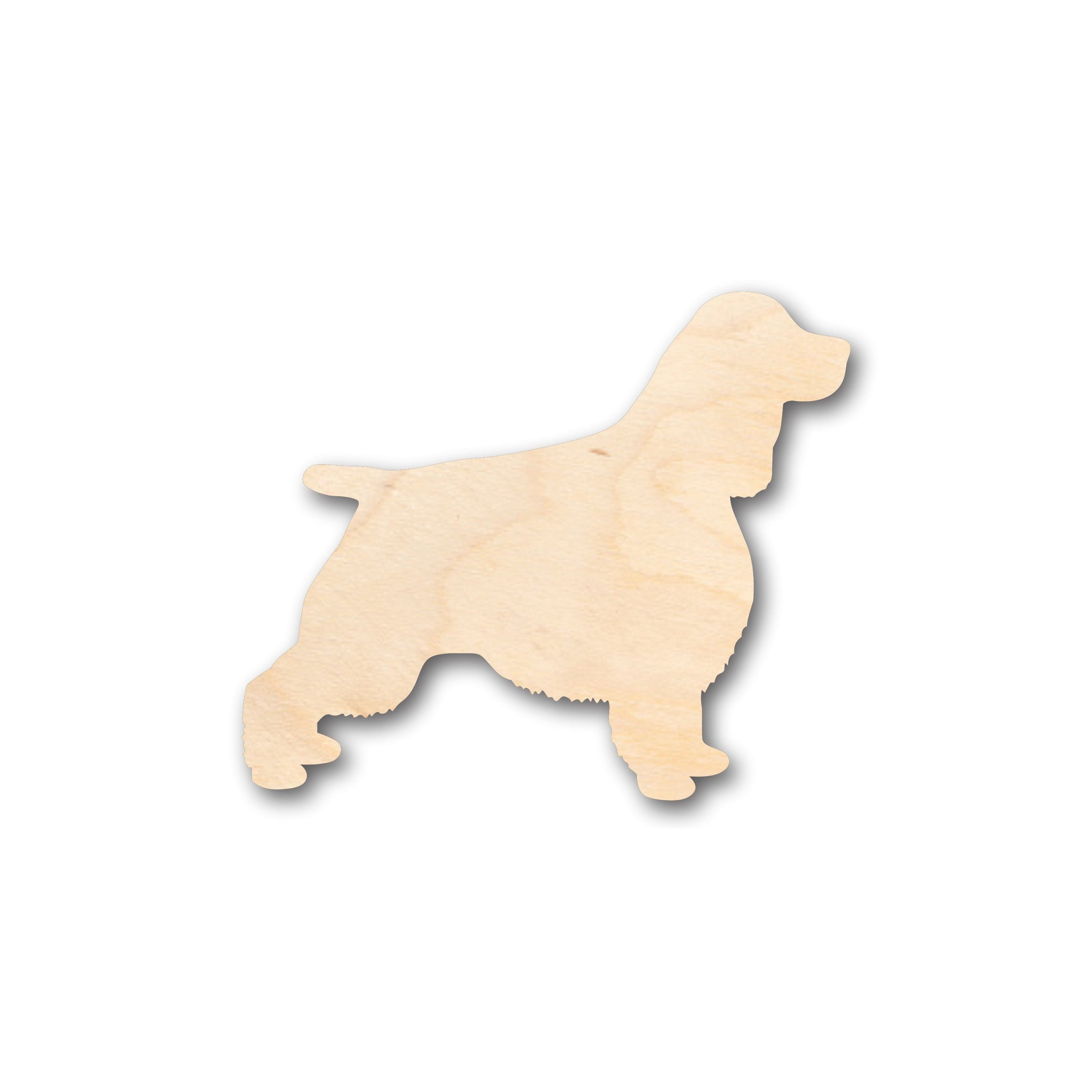 Unfinished Wood English Springer Spaniel Dog Shape - Craft - up to 46" DIY