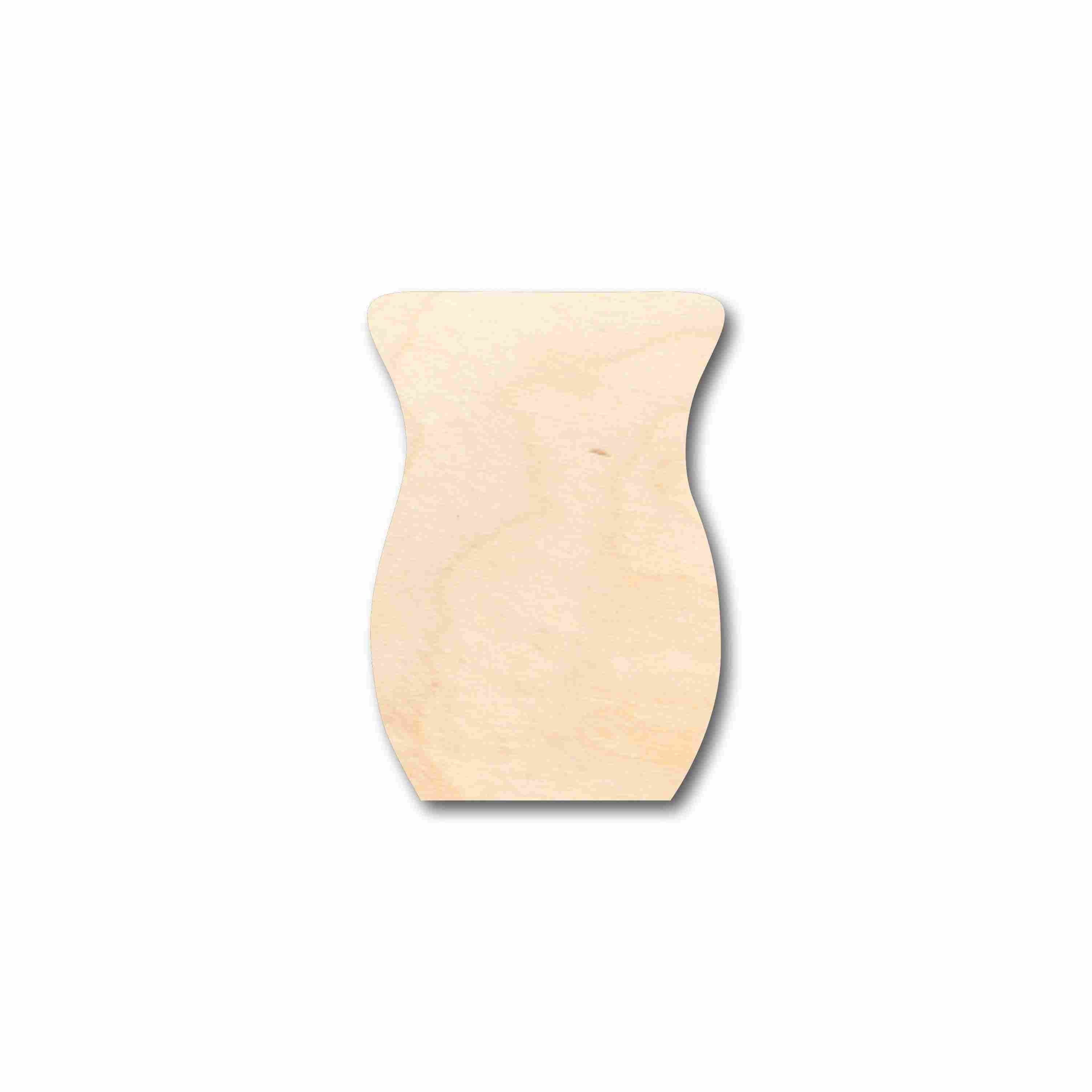 Unfinished Wood Flower Vase Silhouette - Craft- up to 46" DIY