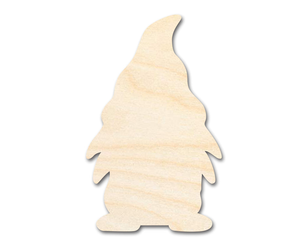 Unfinished Wood Garden Gnome Silhouette - Craft - up to 46" DIY