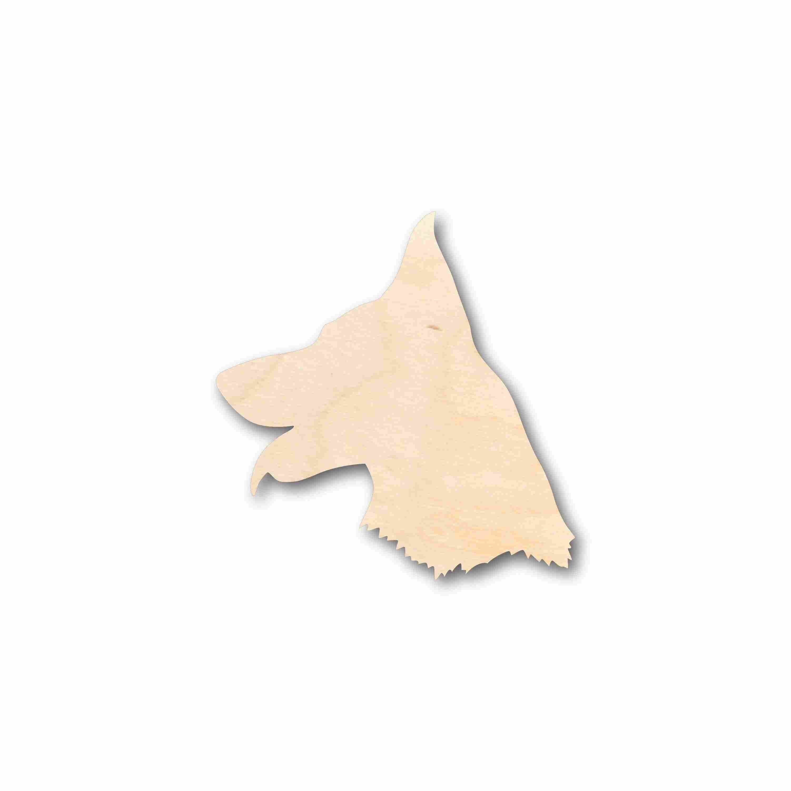 Unfinished Wood German Shepard Dog Silhouette - Craft- up to 46" DIY