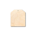 Unfinished Wood Gift Tag Shape - Craft - up to 46" DIY