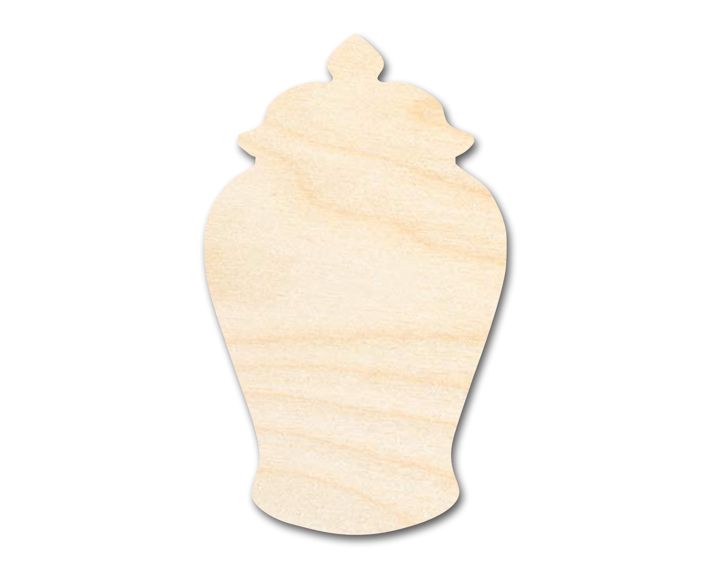 Unfinished Wood Ginger Jar Silhouette - Craft - up to 46" DIY