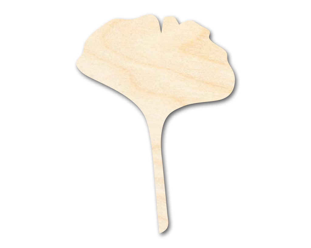 Unfinished Wood Gingko Leaf Shape | Craft Cutout | up to 46" DIY