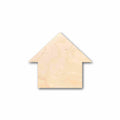 Unfinished Wood House Silhouette - Craft- up to 46" DIY