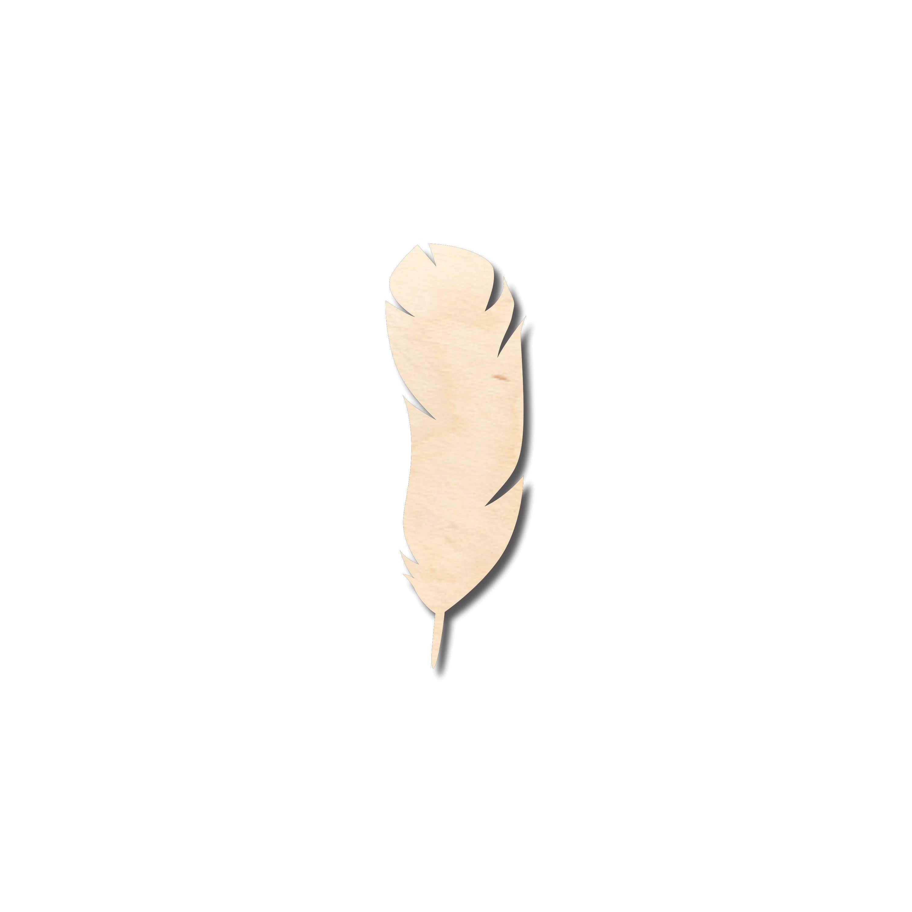 Unfinished Wood Large Feather Shape - Craft - up to 46" DIY