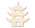 Unfinished Wood Pagoda Shape | Craft Cutout | up to 46" DIY
