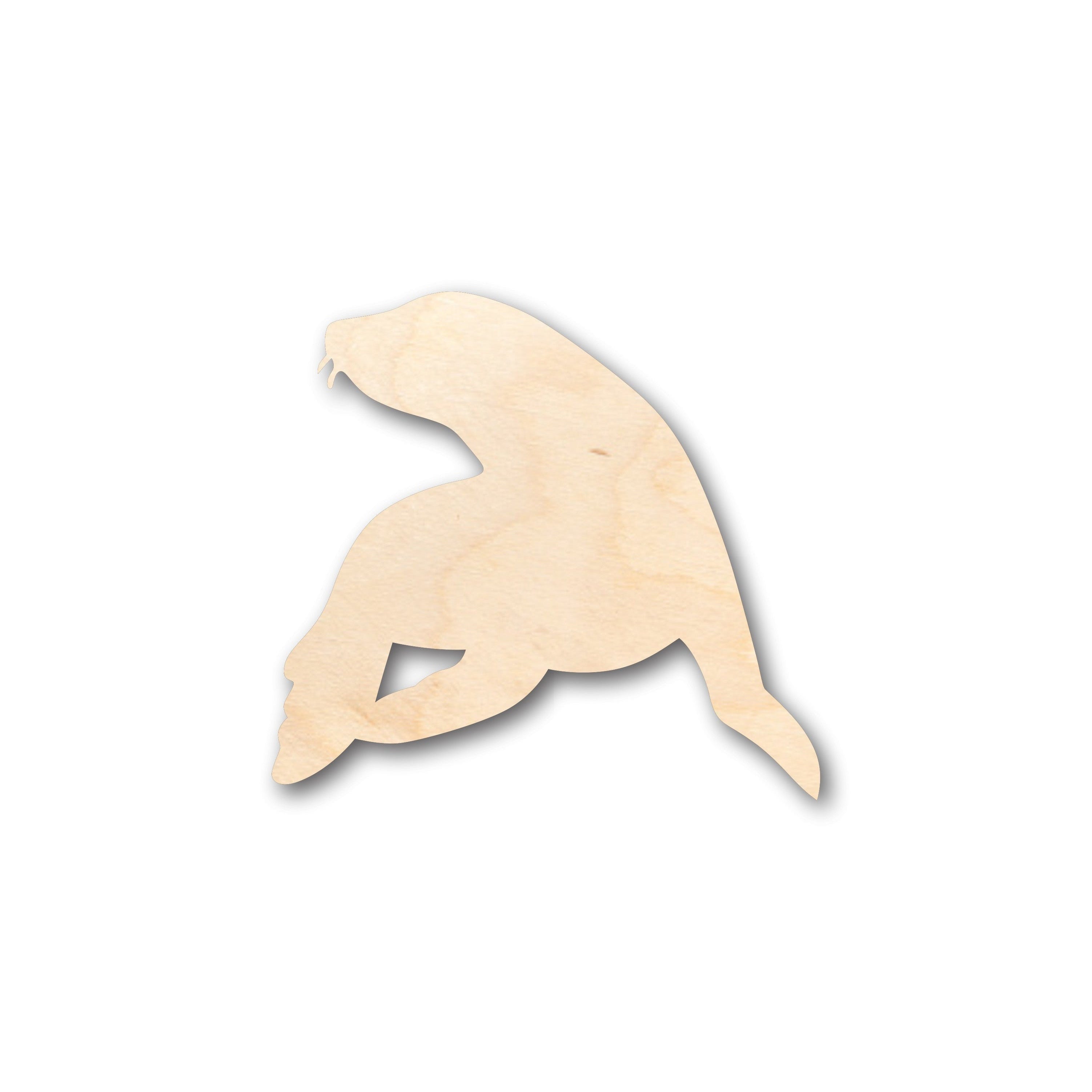 Unfinished Wood Seal Shape - Craft - up to 46" DIY
