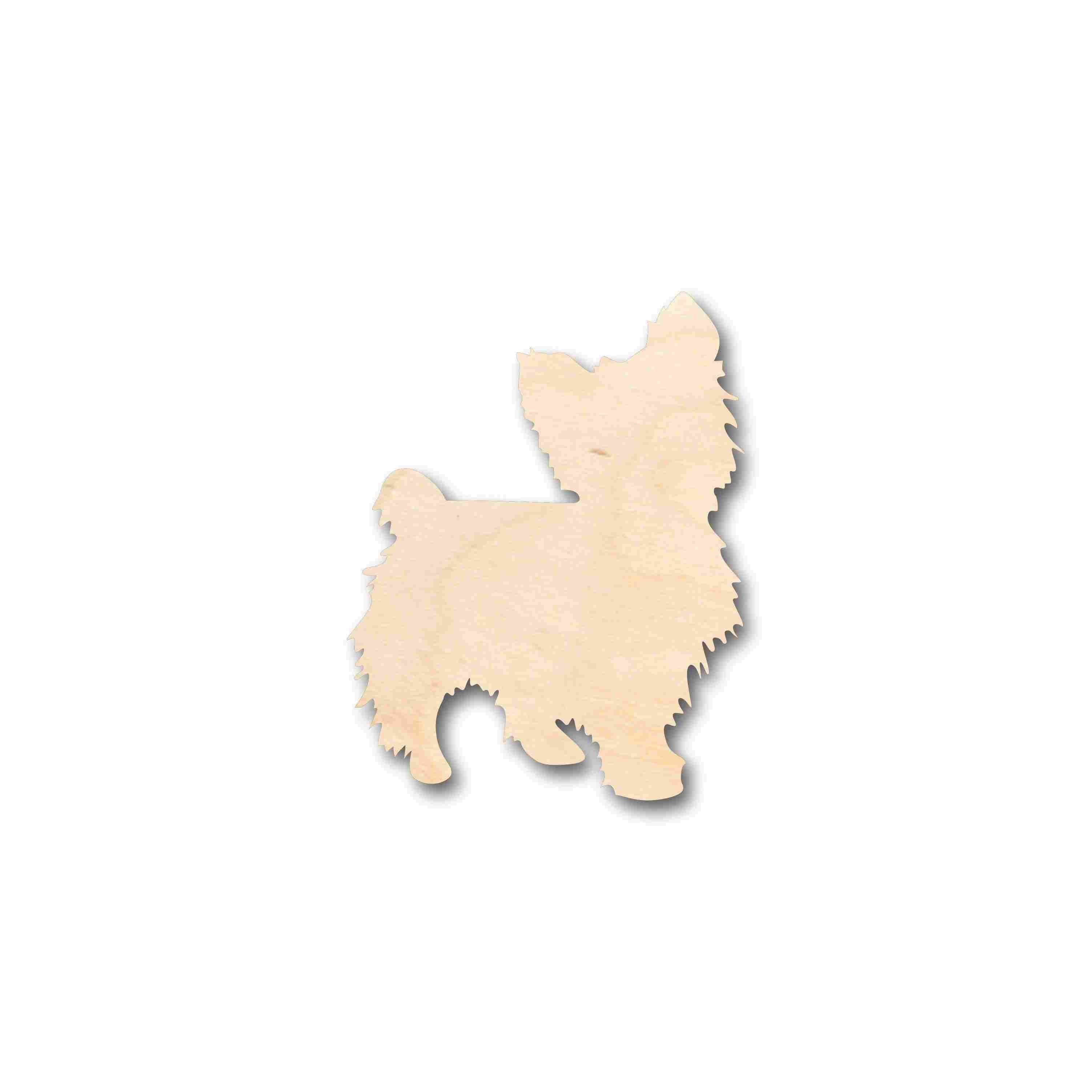 Unfinished Wood Yorkie Silhouette - Craft- up to 46" DIY