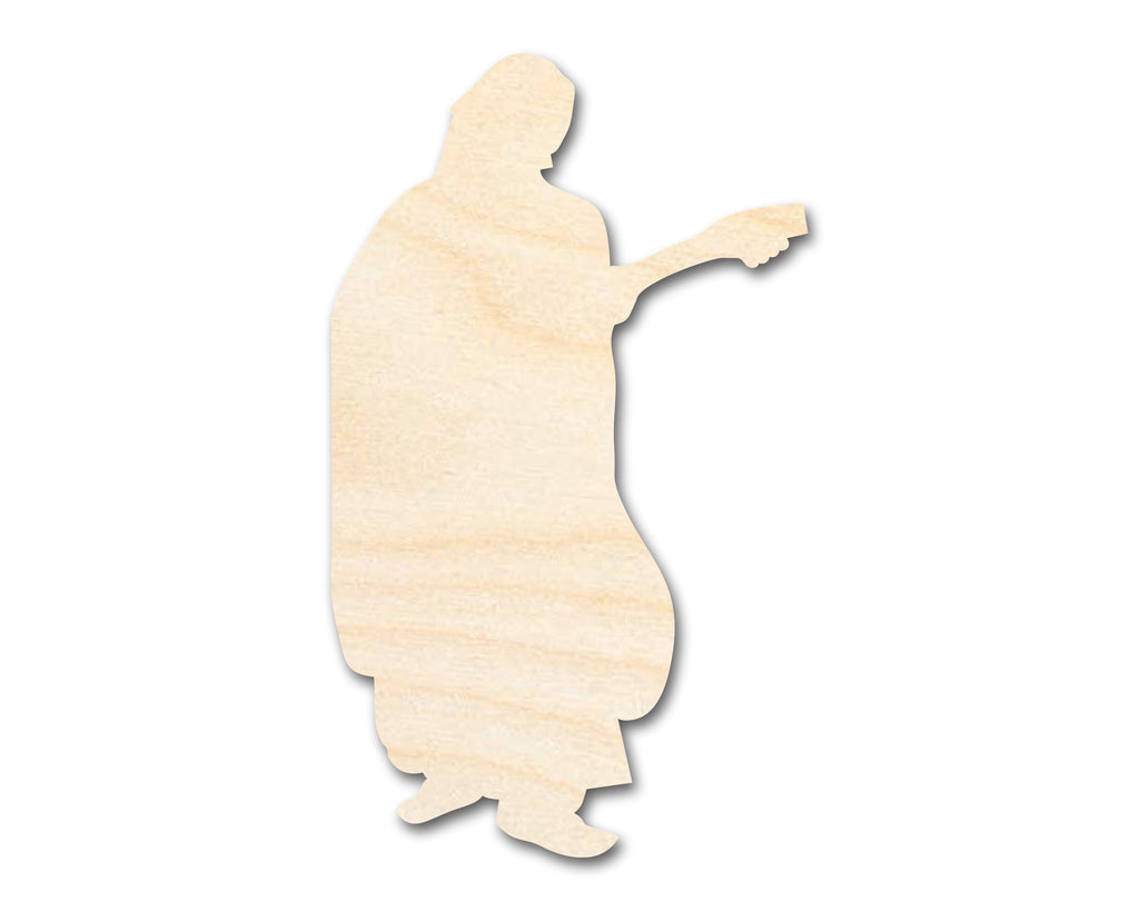 Unfinished Wood Renaissance Bard Shape - Craft - up to 46"