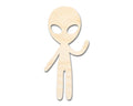 Unfinished Wood Alien Greetings Shape - Craft - up to 46"