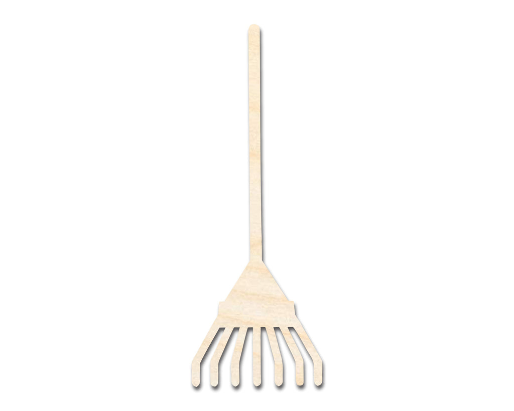 Unfinished Wood Rake Shape - Craft - up to 46"