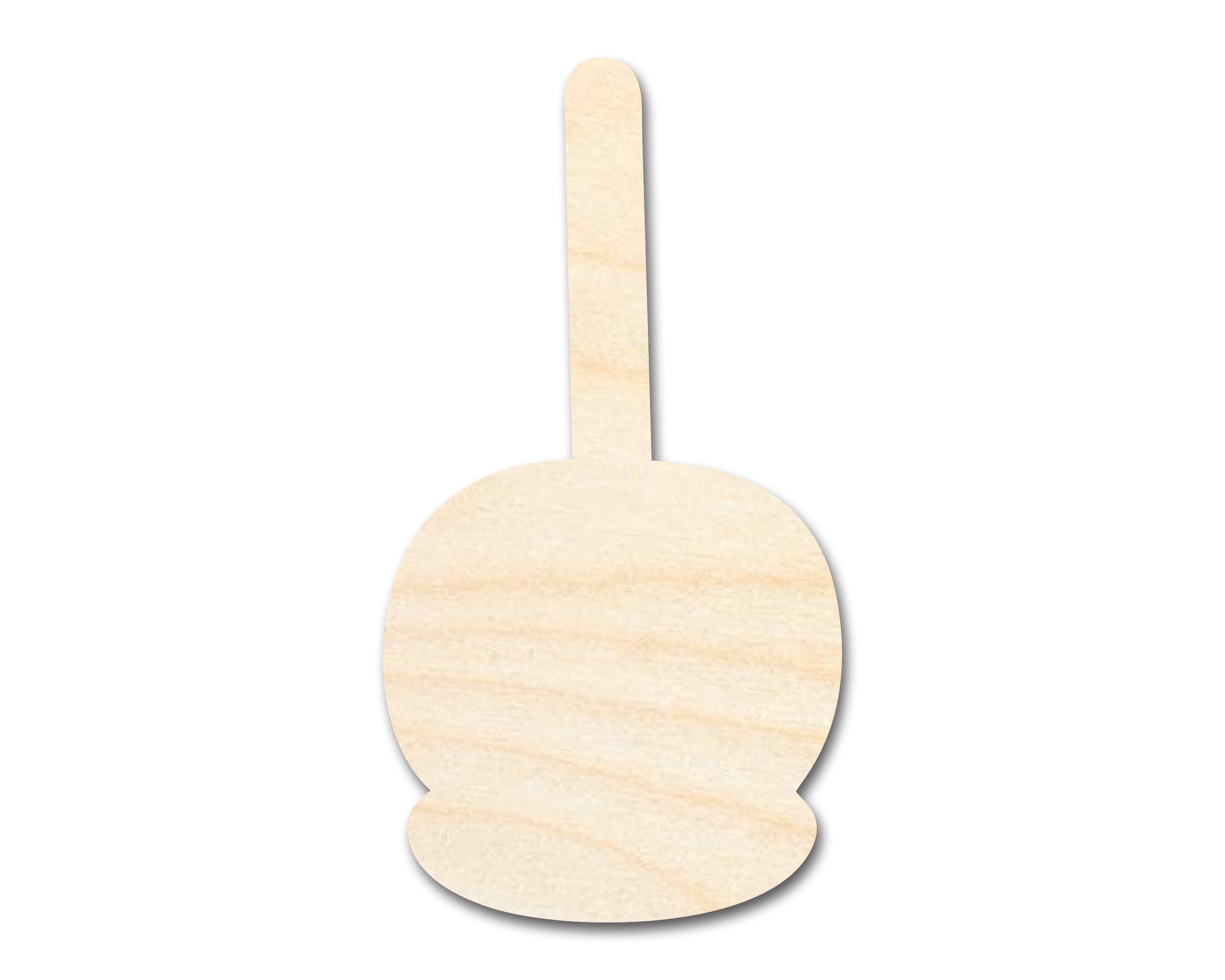 Unfinished Wood Candy Caramel Apple Shape | Craft Cutout | up to 46" DIY