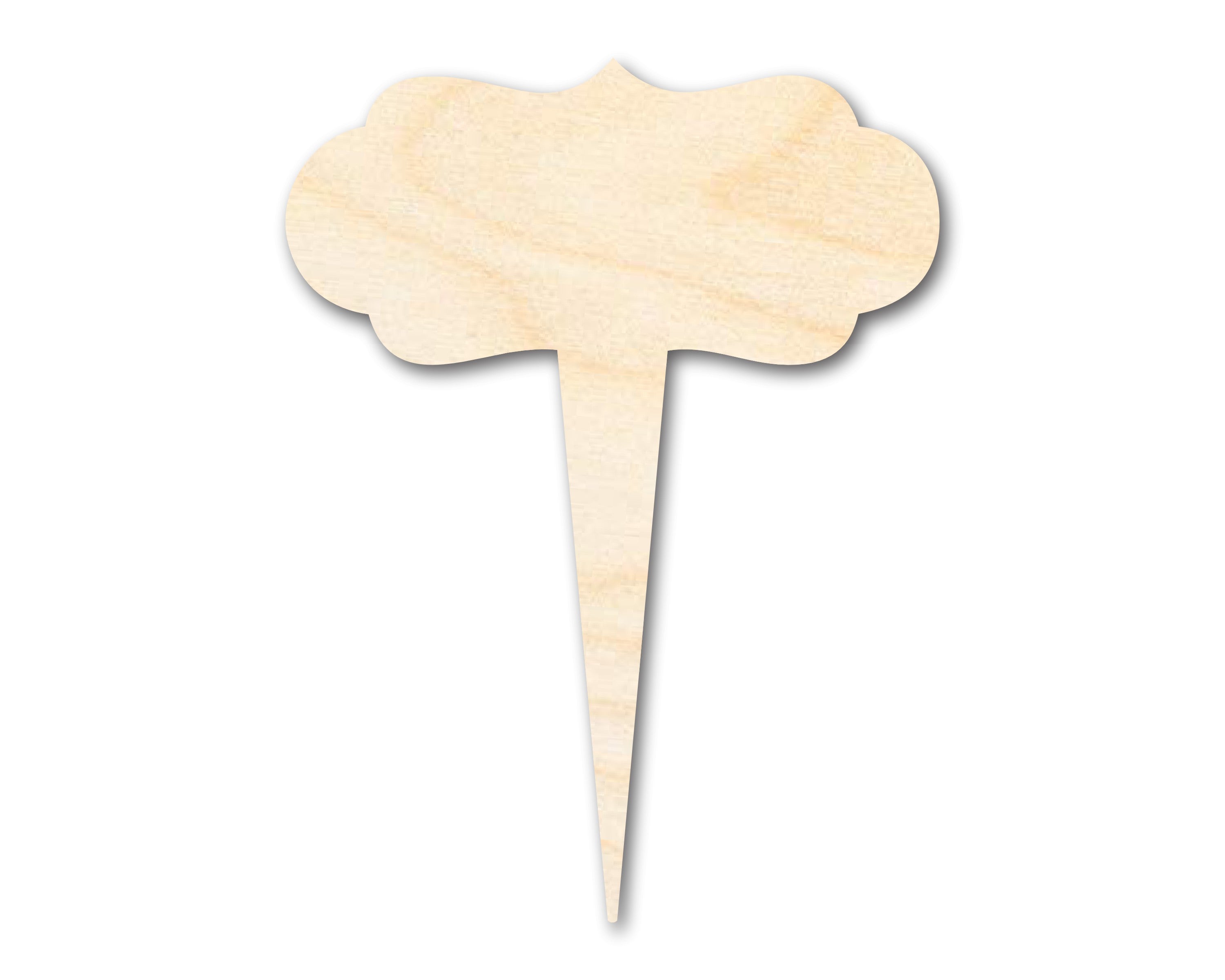 Unfinished Wood Garden Marker Stake | Craft Cutout | up to 12" DIY