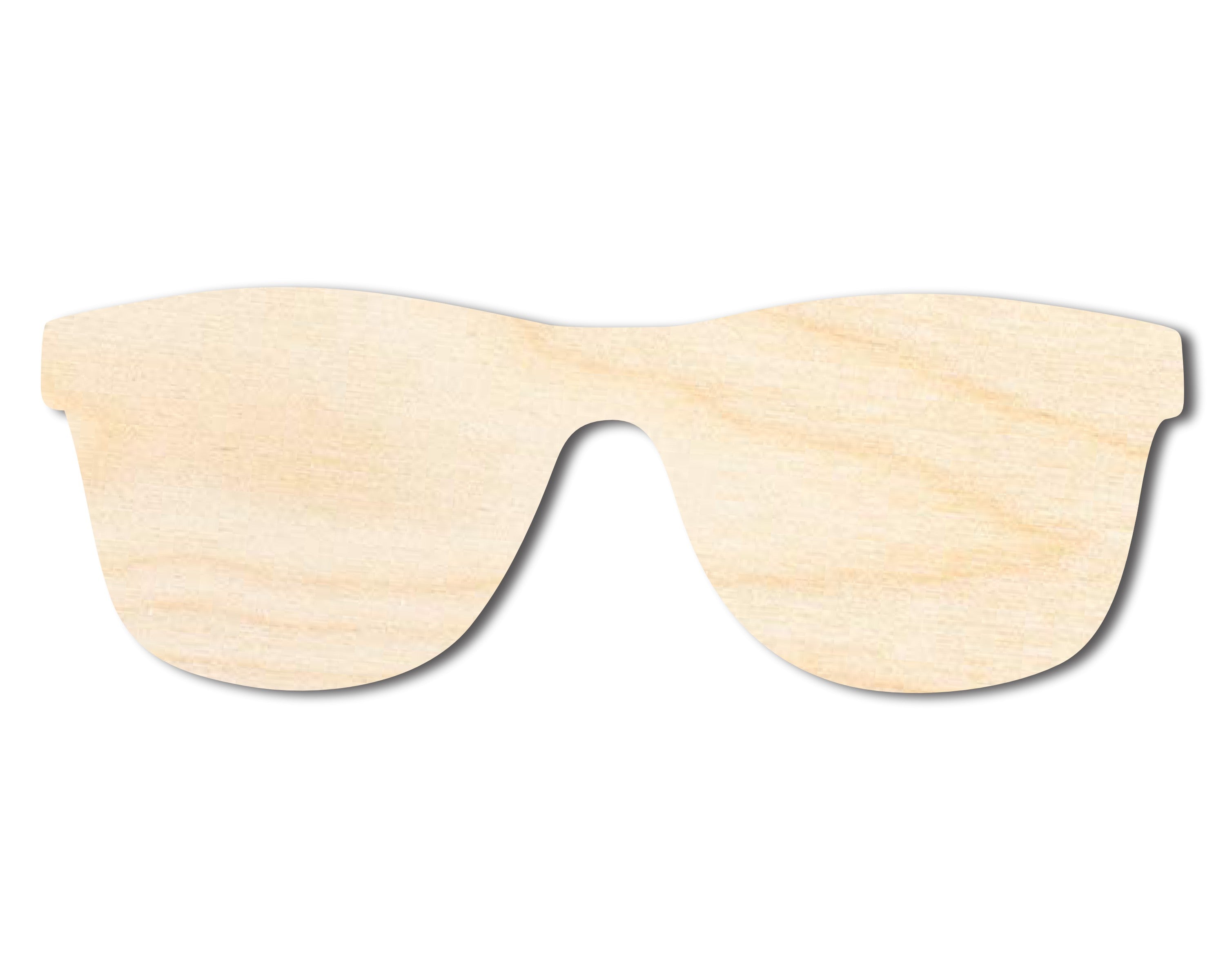 Unfinished Wood Sunglasses Silhouette | DIY Summer Craft Cutout | up to 46" DIY