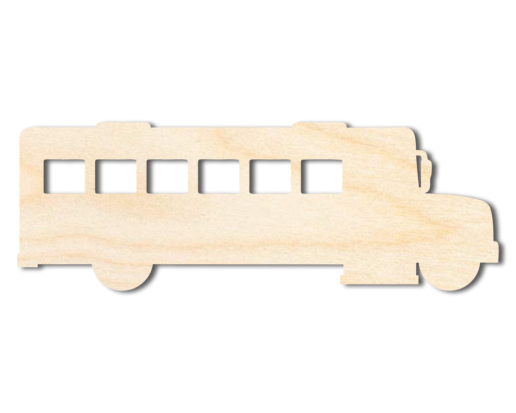 Unfinished Wood School Bus Shape | Back to School | Kids Crafts | Craft Cutout | up to 46" DIY