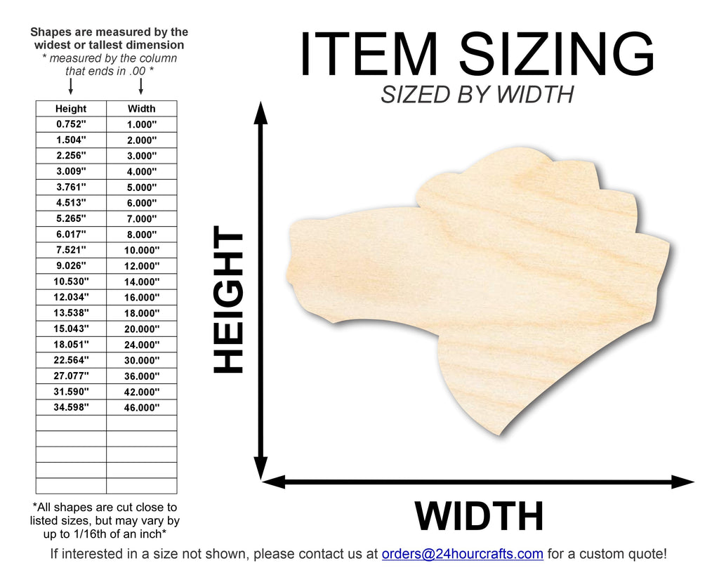 Unfinished Wood Gator Mascot Shape | DIY Craft Cutout | up to 46" DIY