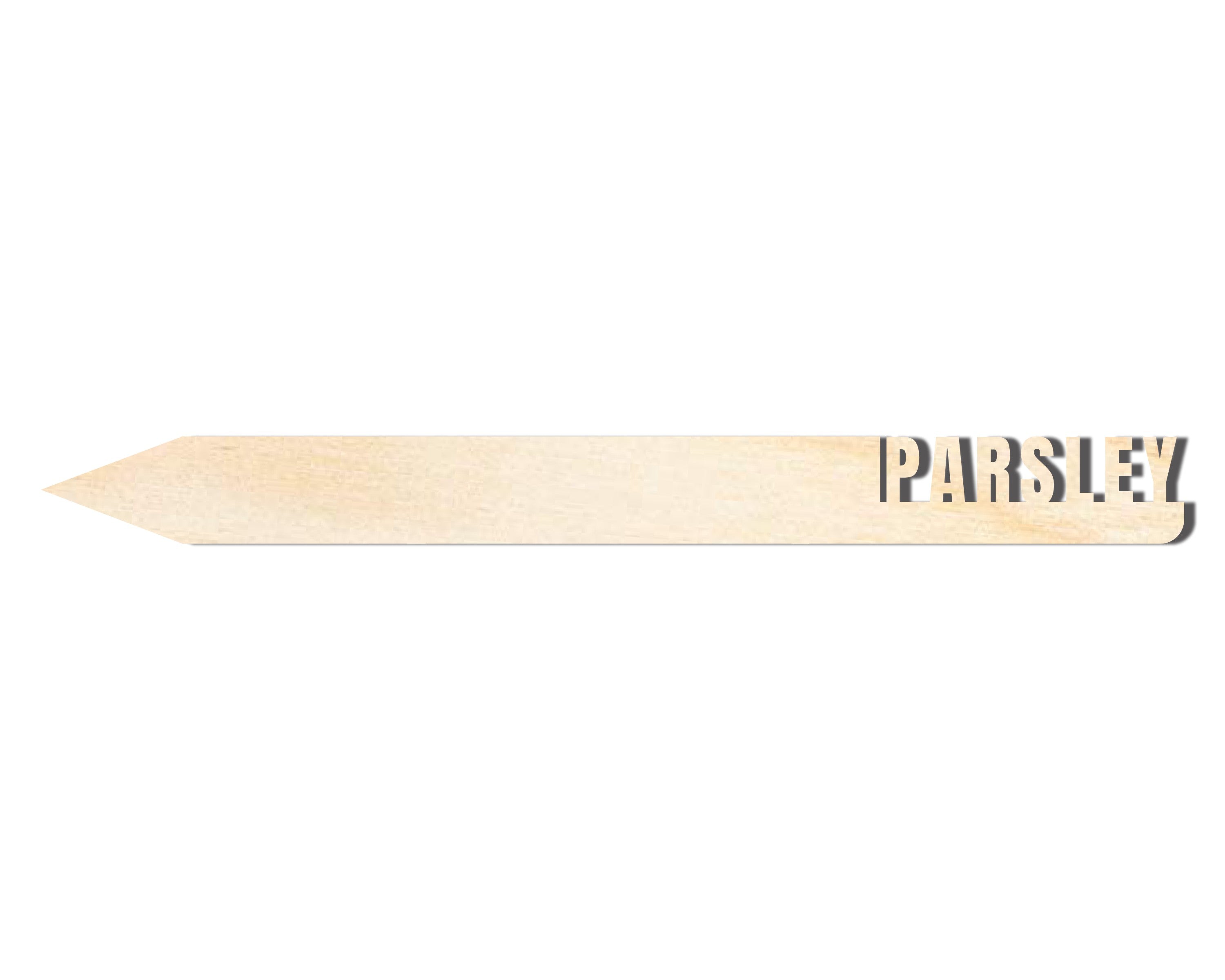 Unfinished Wood Parsley Garden Stake | DIY Craft Cutout | up to 24" DIY