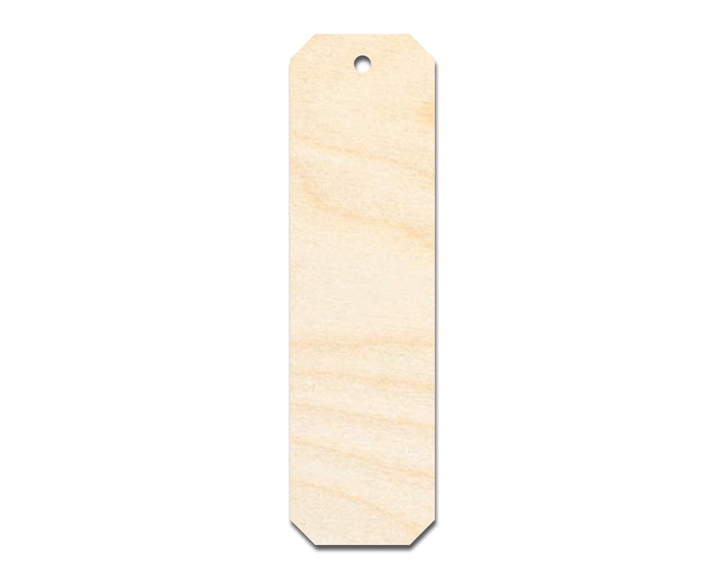 Unfinished Wood Cut Edge Bookmark Shape | DIY Craft Cutout | up to 12" DIY