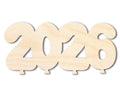 Unfinished Wood 2026 Balloons Shape | DIY Craft Cutout | up to 46" DIY