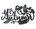 Metal Autumn Wall Art | Indoor Outdoor | Up to 36" | Over 20 Color Options