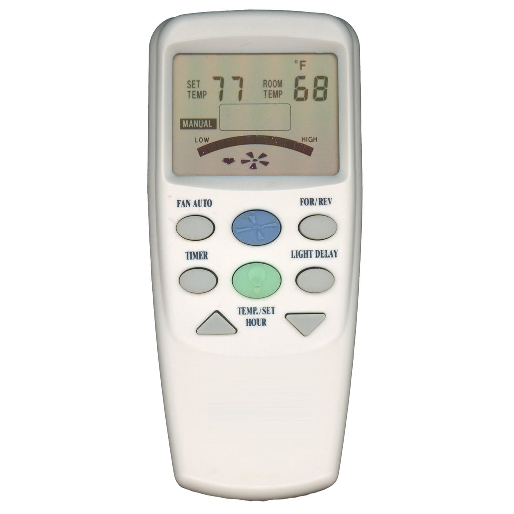 Hampton Bay CHQ8BT7096T Ceiling Fan Remote Control | With Reverse Button | Thermostatic | LCD Temp Display - CHQ8BT7096T