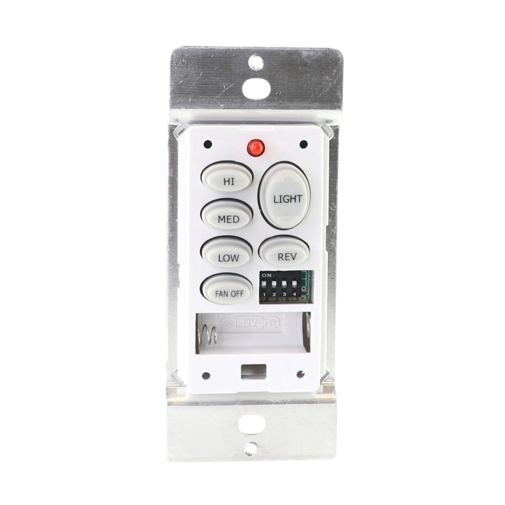 Anderic CHQ9051T Wireless Wall Switch Ceiling Fan Remote Control for 3-Speed Fans with Up & Down Light and Reverse Keys