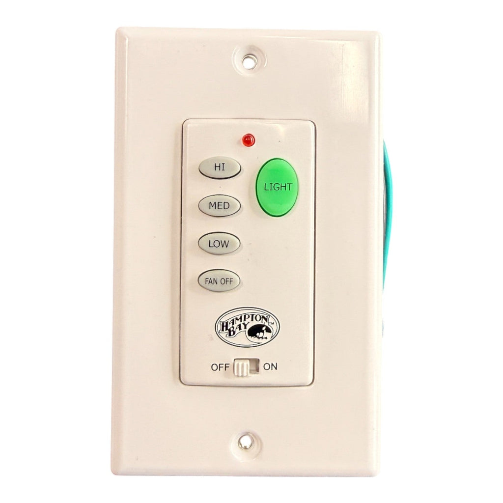 Substitute for Hampton Bay UC9050H Wired Ceiling Fan Wall Plate Remote Control CHQ9050H | Wired | 4-dip - UC9050H [CH9051T]