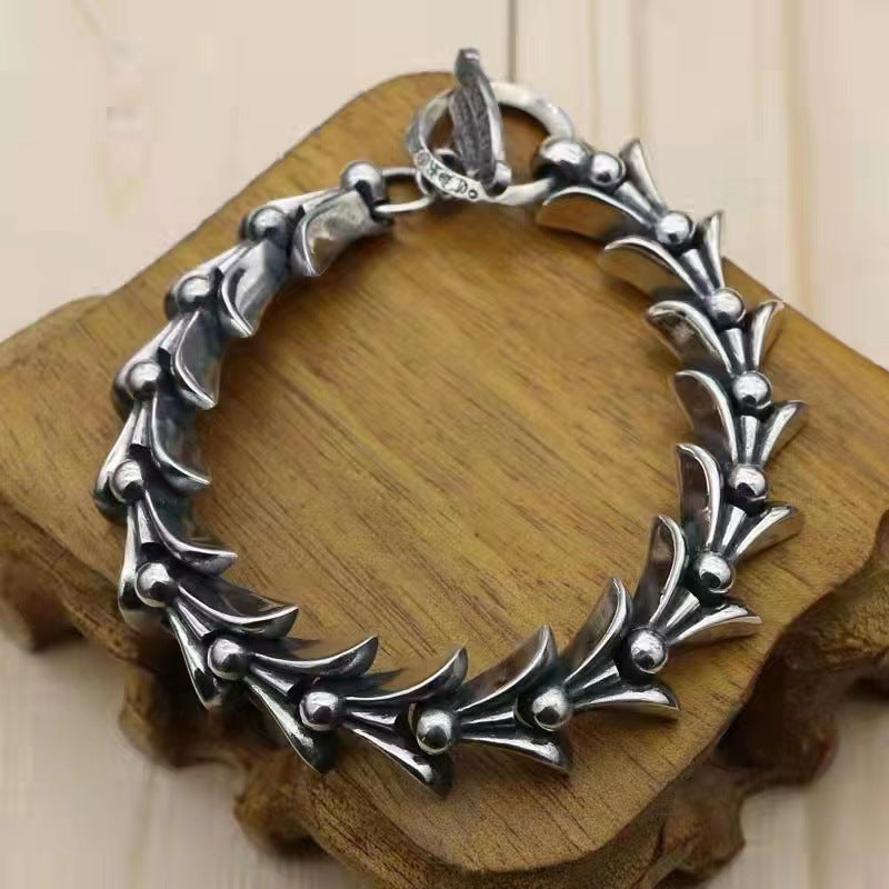 Retro domineering bracelet hip-hop personality men's cross bracelet