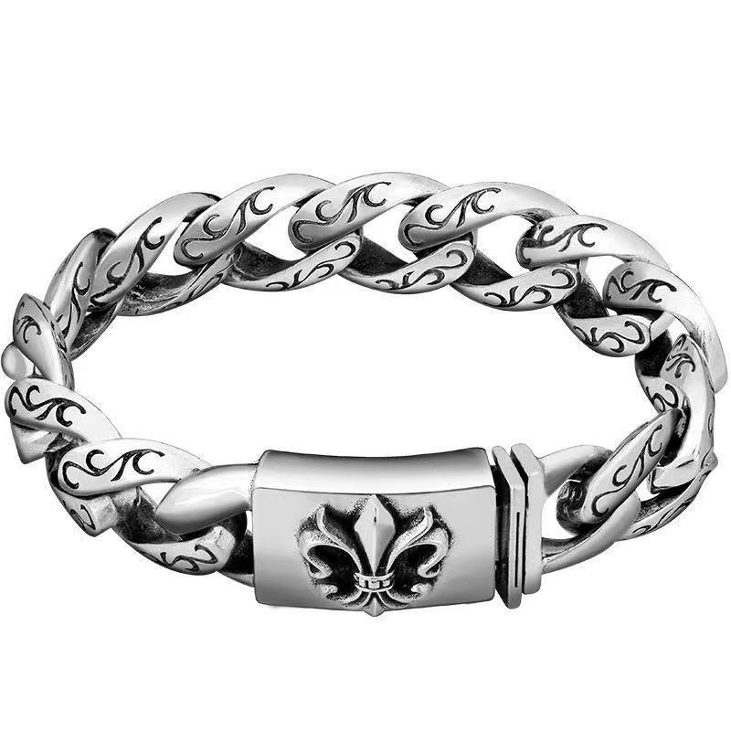 Retro domineering bracelet hip-hop personality men's cross bracelet