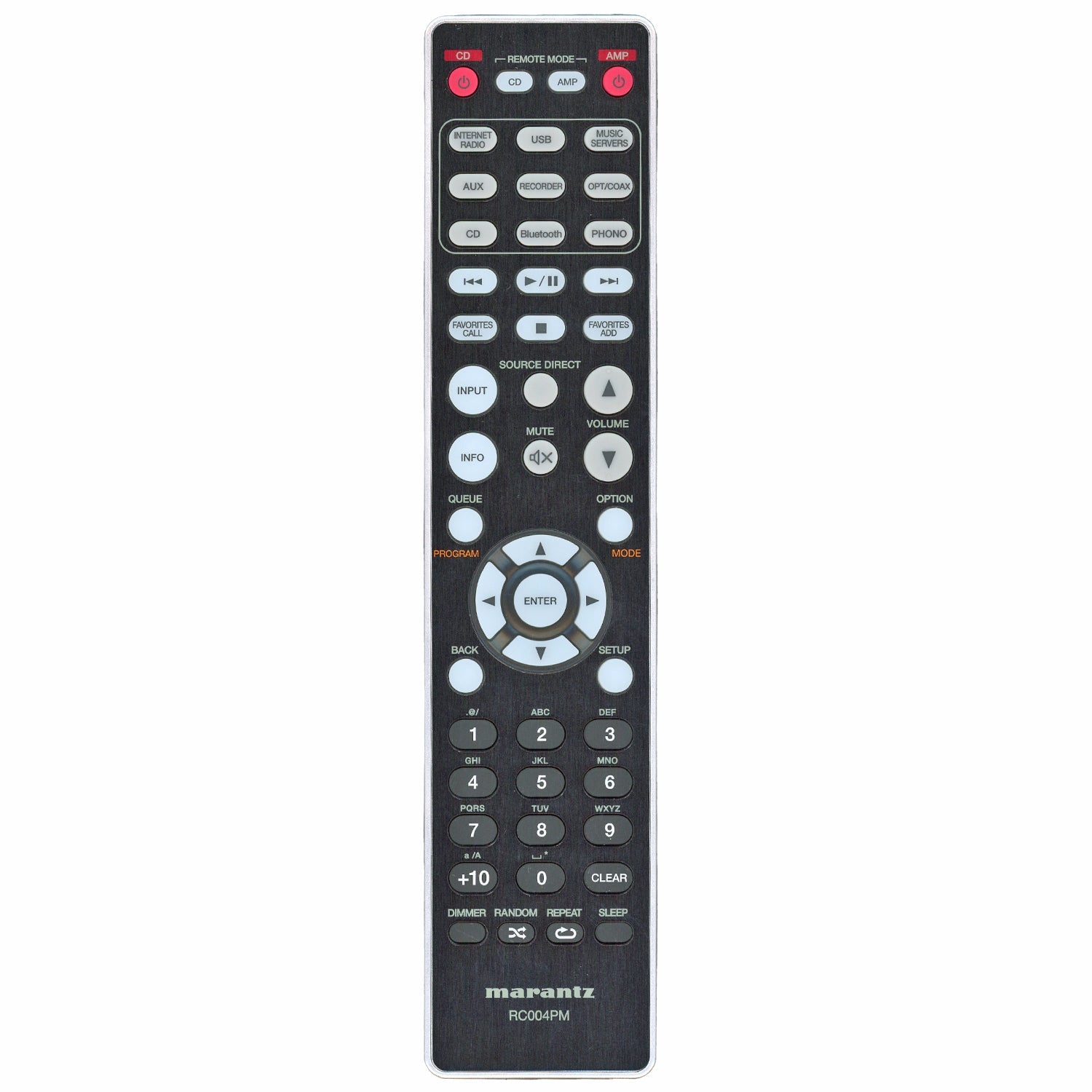 Marantz RC004PM Network Integrated Amplifier Audio Remote Control | PM7000N - 30701027400AM