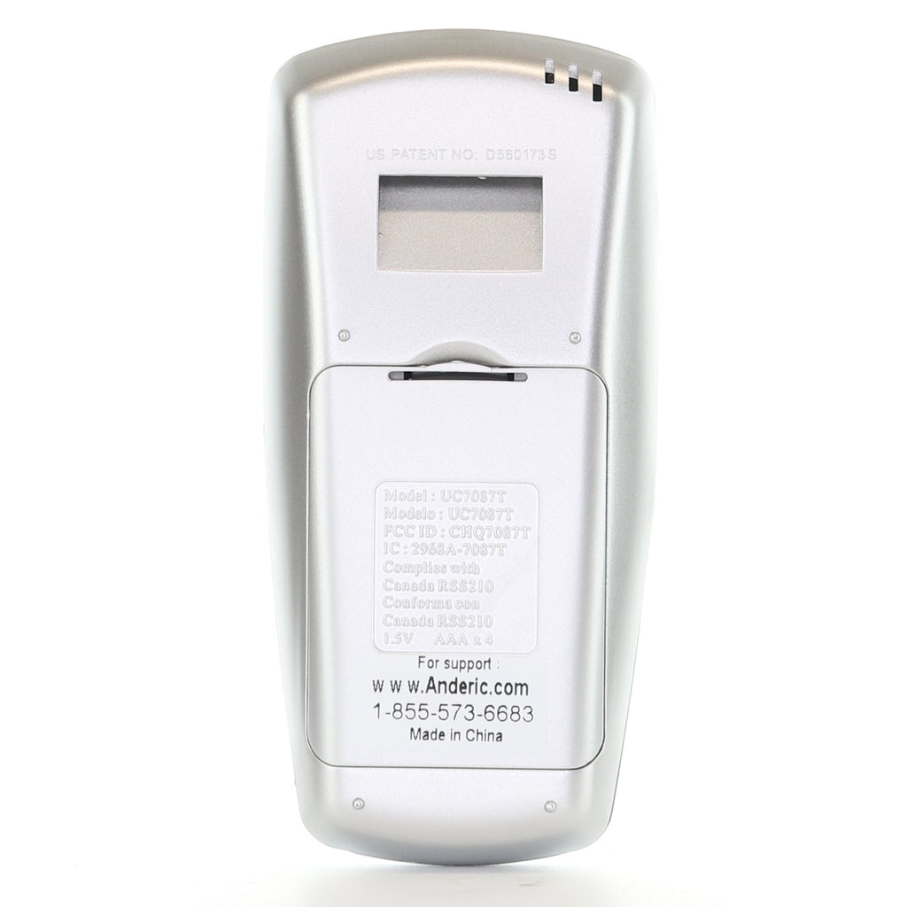 Anderic RR7087TR Replacement Thermostatic Ceiling Fan Remote Control with Reverse Key - CHQ7087T