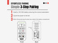 Anderic RRFA0318 Ceiling Fan Remote Control for Harbor Breeze FA0198 | Arbormere 60-in  | Queensdale 60-in | Outermark 60-in - A25-FA0198A