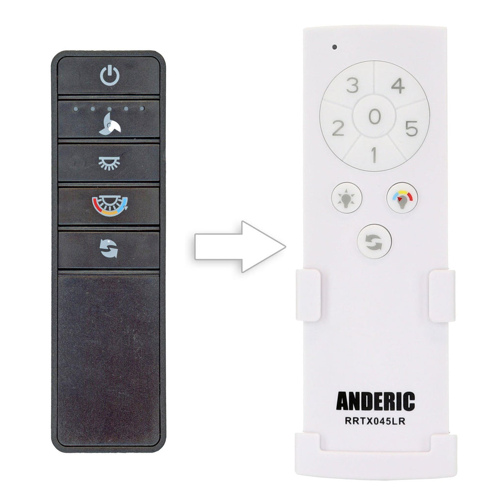 Anderic RRTX045LR Replacement Ceiling Fan Remote Control for Home Decorators Collection A25-TX045-LR