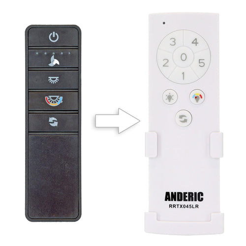 Anderic RRTX045LR Replacement Ceiling Fan Remote Control for Home Decorators Collection A25-TX045-LR