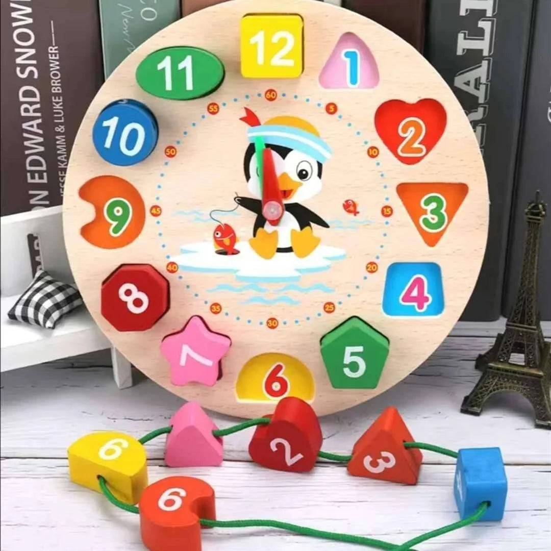 Montessori Wooden Building Blocks – Educational Color & Shape Toy