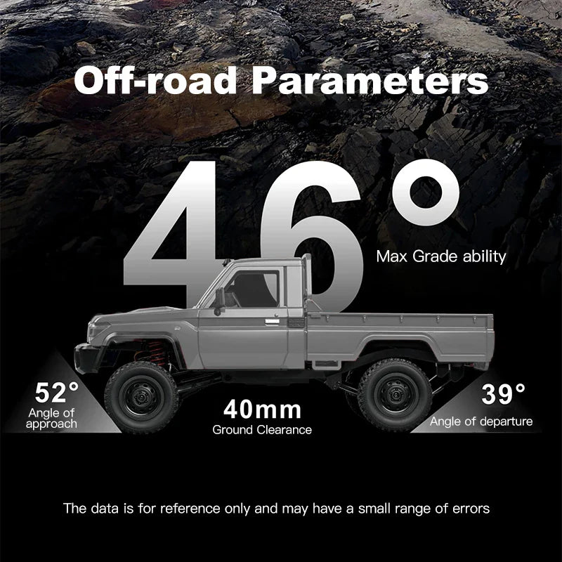 ZWN 1:12 RC Car MN82 PRO 4WD Off-Road Truck with Headlights