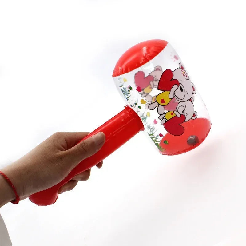 3PCS Inflatable Hammer Toy with Bell for Kids Party & Beach Games