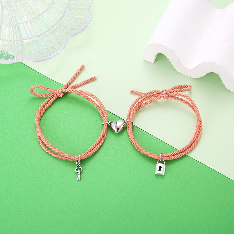 Magnet Paired Couple Bracelet For Lovers Distance Bracelet For Women Men