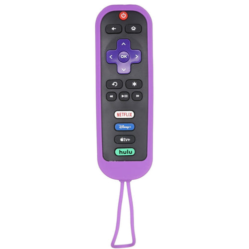 Anderic YKR1751-PUR Rubber Protective Case for RC280 TCL and Roku TV Remote Controls - Purple | RC-280
